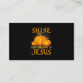Shine With The Light Of Jesus Christian Halloween  名刺 (正面)