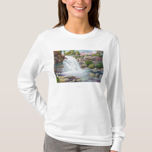 Shinglekillの滝の眺め Tシャツ (正面)