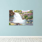 Shinglekill滝 キャンバスプリント (インサイチュ (ウッドフロア))