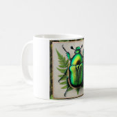 Shining Leaf Chafer Beetle 031124IREF227 - Waterco コーヒーマグカップ (正面左)