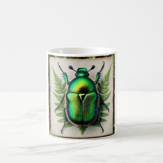 Shining Leaf Chafer Beetle 031124IREF227 - Waterco コーヒーマグカップ (中央)