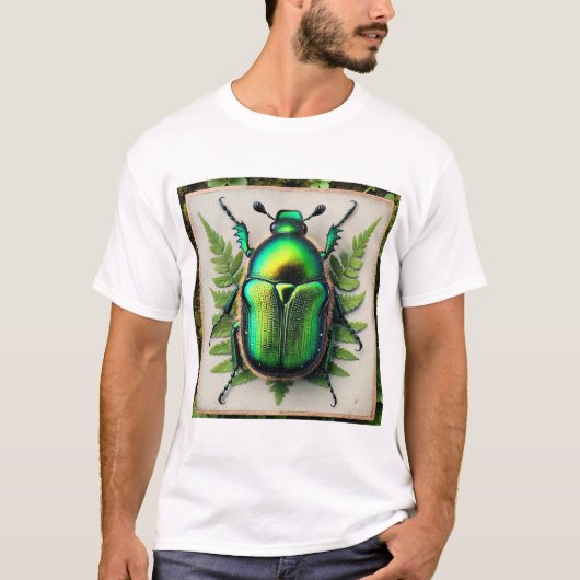 Shining Leaf Chafer Beetle 031124IREF227 - Waterco Tシャツ (正面)