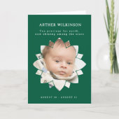 Shining Star Baby Funeral Memorial Card カード (正面)