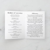 Shining Star Baby Funeral Memorial Card カード (内部)