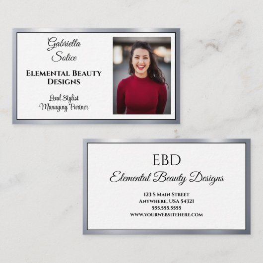 Shining Star Photo Business Card 名刺 (正面/裏面)