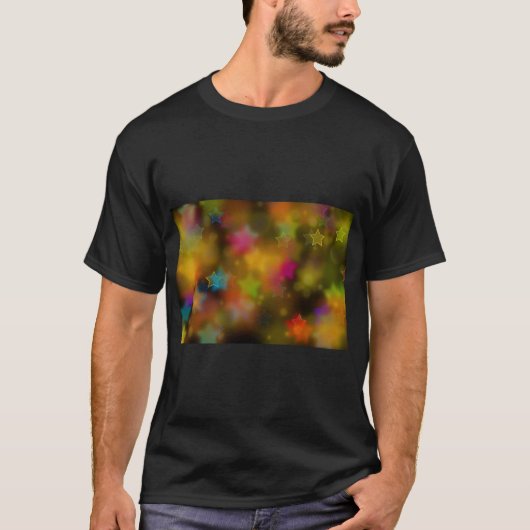 Shining Stars – Cosmic Night Sky Tee Tシャツ (正面)