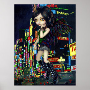 Shinjuku Angel ART PRINT gothic Japan fairy tokyo ポスター
