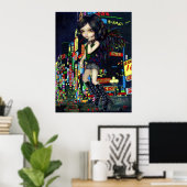 Shinjuku Angel ART PRINT gothic Japan fairy tokyo ポスター (ホームオフィス)