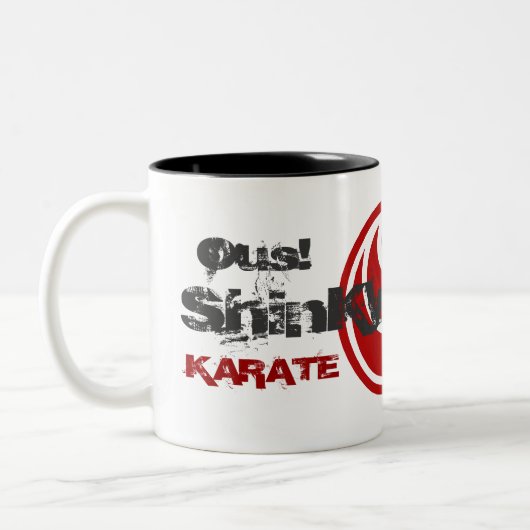 ShinKyokushinlogoのマグ ツートーンマグカップ (左)