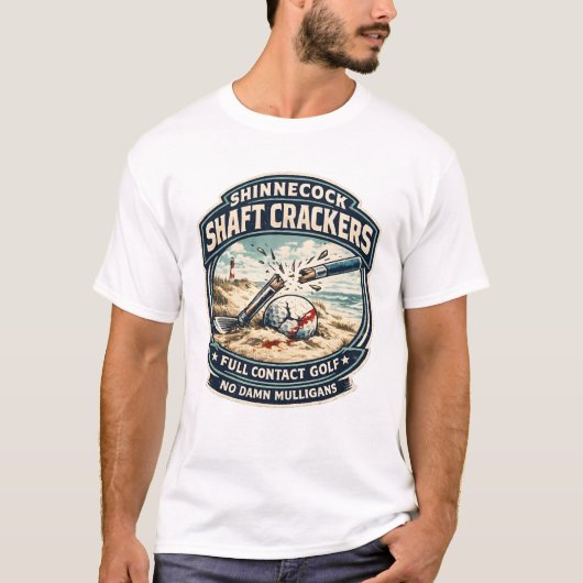 Shinnecock ShaftCrackers (FullContactGolf) Tシャツ (正面)