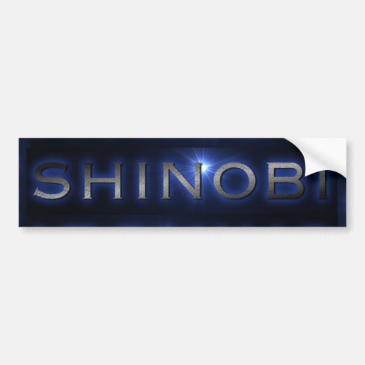 Shinobi青い日曜日はバンパーステッカーを破烈させました バンパーステッカー (正面)