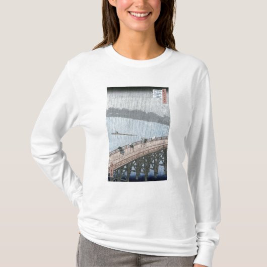 ShinOhashi橋上の突然のシャワー Tシャツ (正面)
