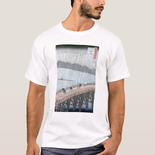 ShinOhashi橋上の突然のシャワー Tシャツ (正面)