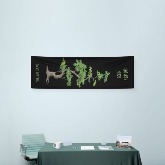 Shinrin~Yokuは木の浸を妨げません 横断幕 (トレードショー)