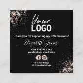 Shinyバラ金ゴールドの使い方 スクエア名刺 (裏面)