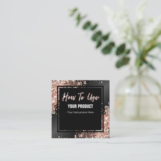 Shinyバラ金ゴールドの使い方 スクエア名刺 (スタンド正面)