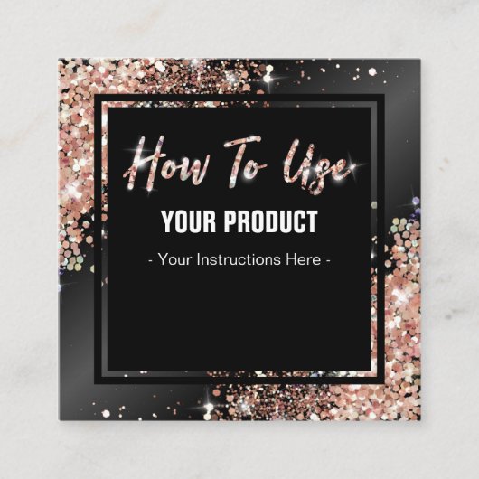 Shinyバラ金ゴールドの使い方 スクエア名刺 (正面)