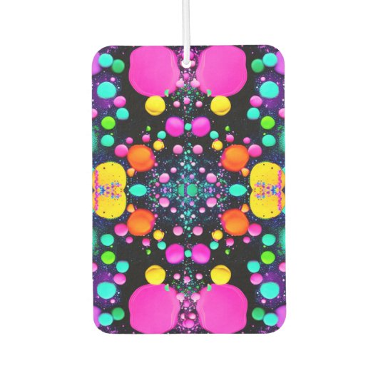 shiny Abstract art カーエアーフレッシュナー (正面)