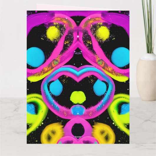 shiny Abstract art カード (裏面)