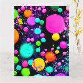 shiny Abstract art カード (黄色い花)