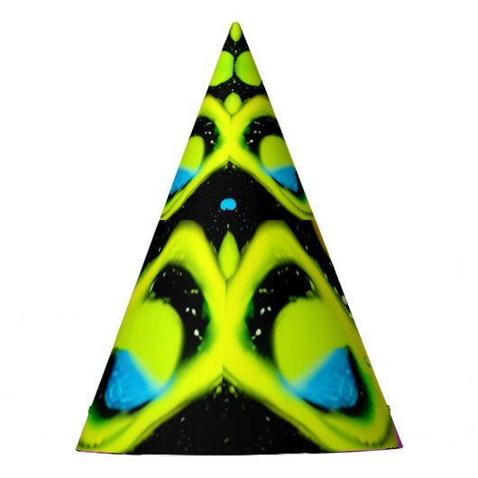 shiny Abstract art パーティーハット (正面)