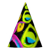 shiny Abstract art パーティーハット (左)