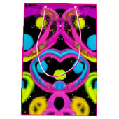 shiny Abstract art ミディアムペーパーバッグ (裏面)