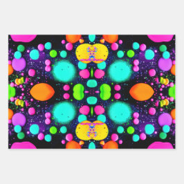 shiny Abstract art ラッピングペーパーシート