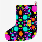 shiny Abstract art ラージクリスマスストッキング (裏面)