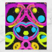 shiny Abstract art ワインラベル (シングルラベル)