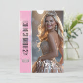 Shiny Bubbles Pageant Autograph Card Template (スタンド正面)