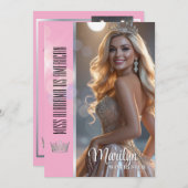 Shiny Bubbles Pageant Autograph Card Template (正面/裏面)