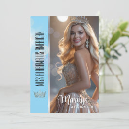 Shiny Bubbles Pageant Autograph Card Template