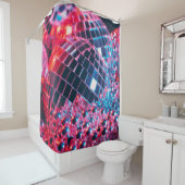 Shiny disco party background with mirror balls ref シャワーカーテン (インサイチュ)