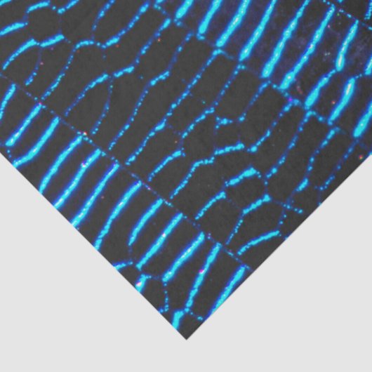 Shiny metallic vibrant neon blue abstract texture 薄葉紙 (詳細)