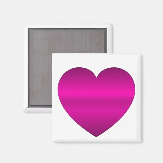 Shiny Pink Heart マグネット (正面/裏面)