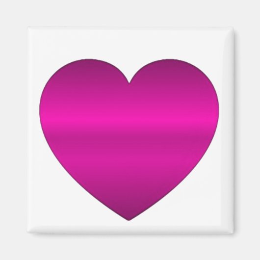 Shiny Pink Heart マグネット (正面)