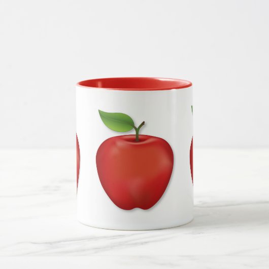 Shiny Red Apple  マグカップ (中央)