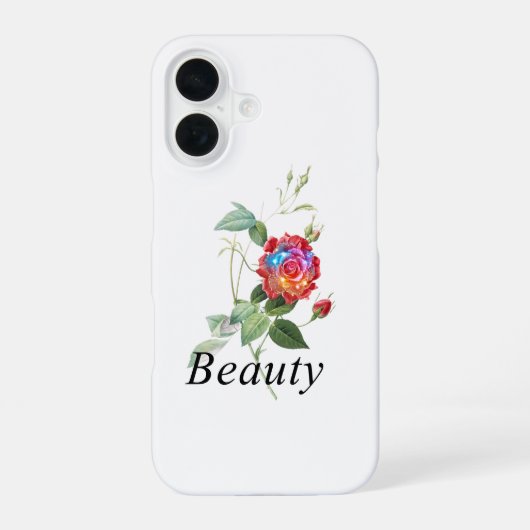 Shiny Rose iPhone 16ケース (裏面)