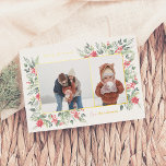 Shiny Winter Botanics & Holly Christmas 2の写真 箔シーズンカード<br><div class="desc">金ゴールド、銀、またはバラの金ゴールドフォイル実在で、クリスマスカードに輝きを追加！このクラシックと時代を超越したメタリックスタイルは、あなたのカードに別のレベルを追加することに確実である。1つのエレガント風景と1つのポートレートの2つのカスタム写真を備えたクリスマスの写真カー実在ドのデザイン。繊細な水色の葉の中にフレームが置かれ、自然なレイアウトを作オーガニック成する。葉は緑豊かな緑の葉果実と鮮やかな赤い果実を含む。赤いポインセチアの花と松の枝がある。クリスマス伝統的テーマ。トップハンド離れルにはホイル読スで押したクラシックセリフのイタリックの「メリークリスマス」。これは好きな挨拶に変えることができる。右下の隅には、シックな箔押し筆跡で「愛」と共に名字が印刷されている。カードは白い柄の手書きの柔らかいパステルグリーンの色に逆向する。休日の挨拶に時間の無いアプローチを感謝すエレガントる人のために最適。このページのリンクされたコレクションで一致するアイテムを検索できる。フォントもし、配置、ホイル、またはカラーを編集したい場合は、単に「さらにクリックにスクロールしカスタマイズて、Zazzleデザインツールを使用する。上のツールから金ゴールド、銀、バラ金ゴールド箔から簡単に選択できる。お感じしゃあ、ご要望に応じて自由に連絡を取り、喜んで救済す！既存の注文を変更することはできませんので、ご注意ください。私たちの店を参照してもっとクリスマスフォトカード。</div>