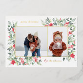 Shiny Winter Botanics & Holly Christmas 2の写真 箔シーズンカード (正面)