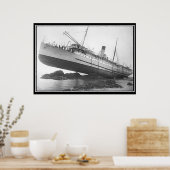 Ship Aground走ヴィンテージ写真ポスター ポスター (キッチン)