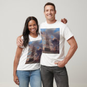 Ship and a Frigate at Anchor Tシャツ (ユニセックス)