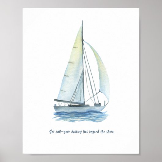 Ship and Sea, Motivational Poster ポスター (正面)