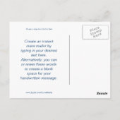 Ship at Seaカスタム ポストカード (裏面)