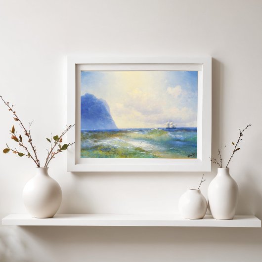 Ship At Sea, Aivazovsky フォトプリント