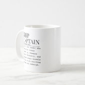 Ship captain コーヒーマグカップ (正面左)