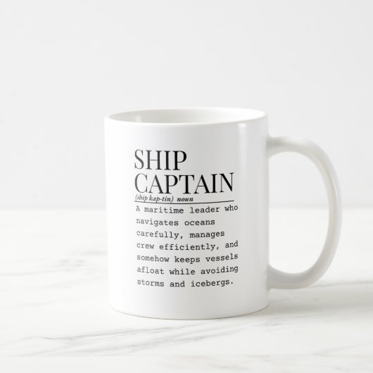 Ship captain コーヒーマグカップ (右)