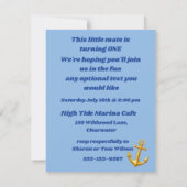 Ship Captain Digital Download Shower Invite 招待状 (裏面)