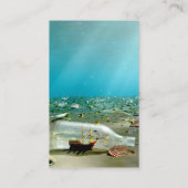 Ship-in-a-ボトル難破ブックマーク 名刺 (裏面)